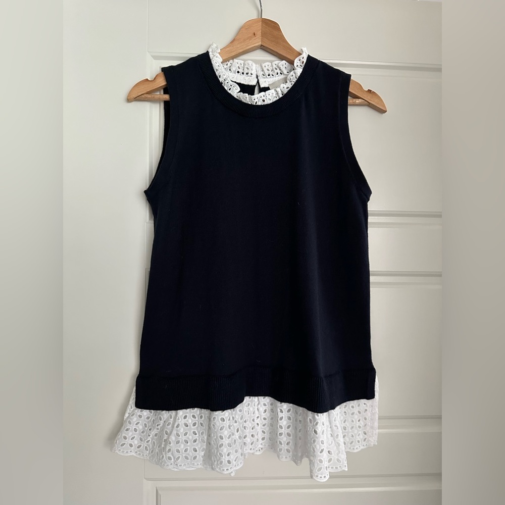 Loft Lace Trim Top! NWT!